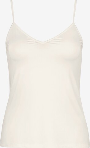 Hanro Top ' Satin Deluxe ' in White: front