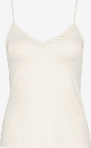 Hanro Top ' Satin Deluxe ' in White: front