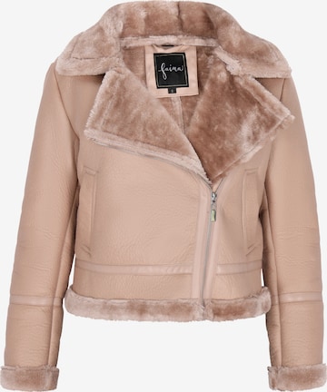 faina Välikausitakki värissä beige: etupuoli