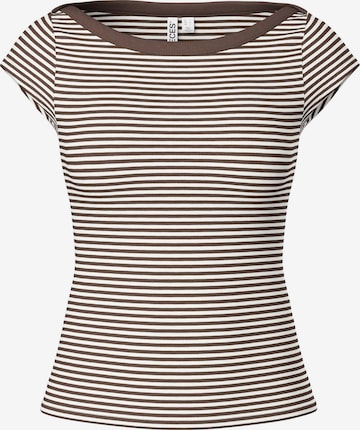 PIECES - Camiseta 'PCSOF' en marrón: frente