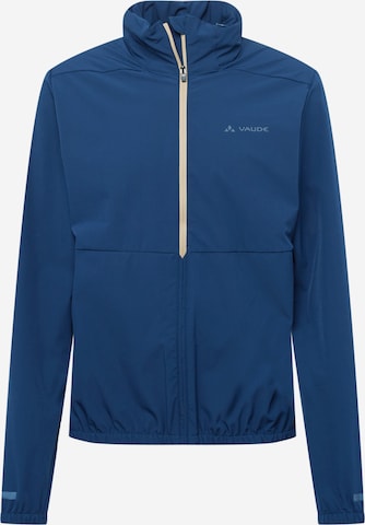 VAUDE Athletic Jacket in Blue: front