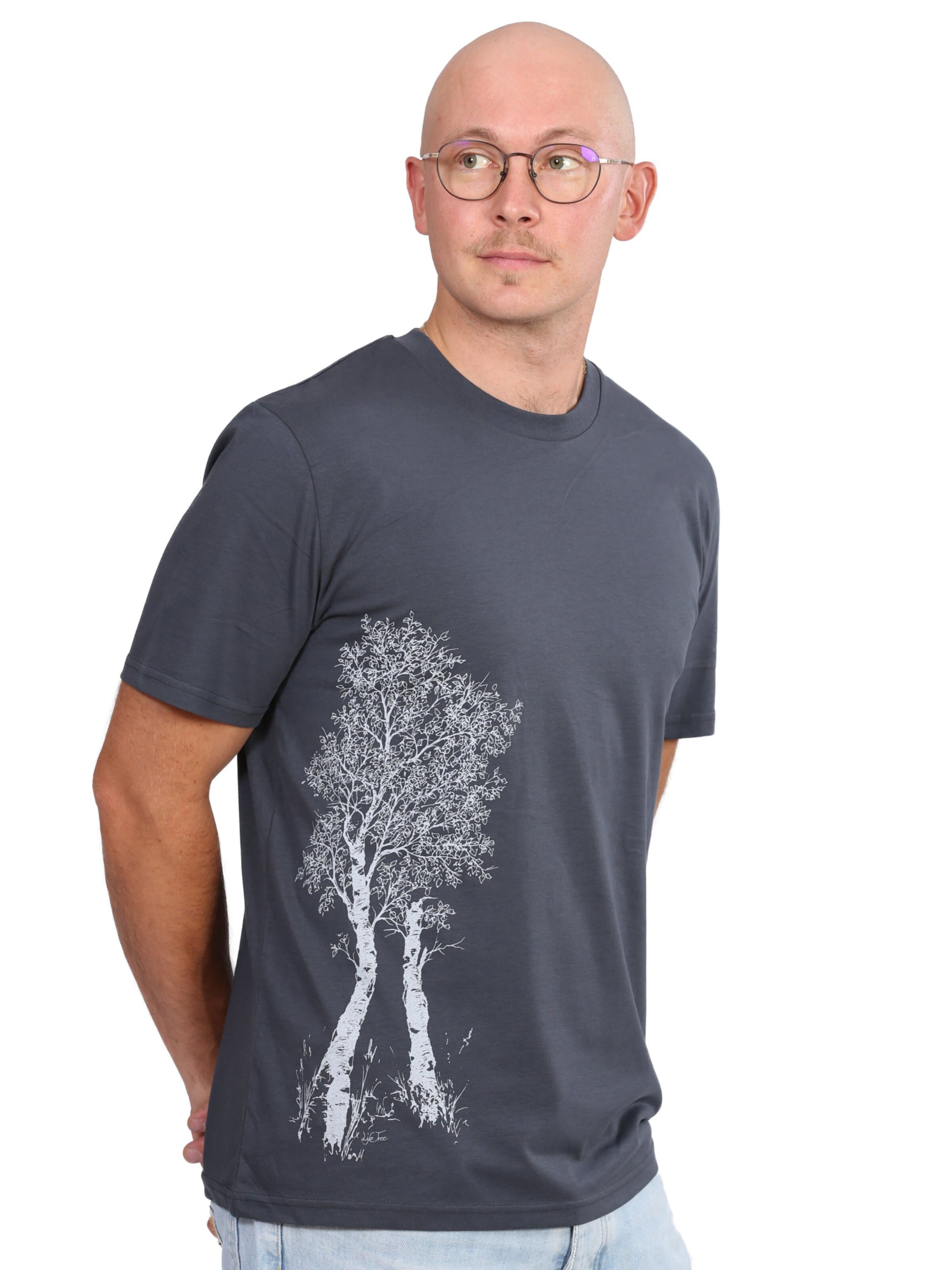 Life-Tree Shirt 'Fairwear Birke'‌‌‌‌‌‌‌‌ in Grau