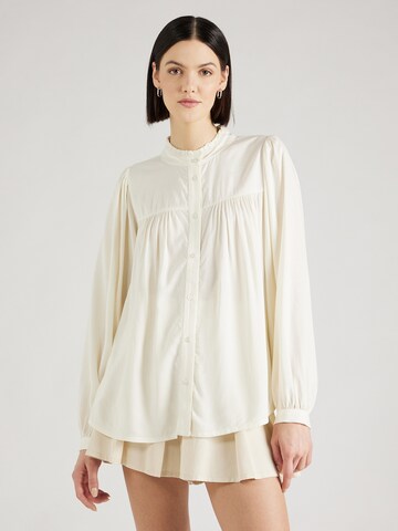 Lollys Laundry Bluse 'Cara' in Beige: predná strana