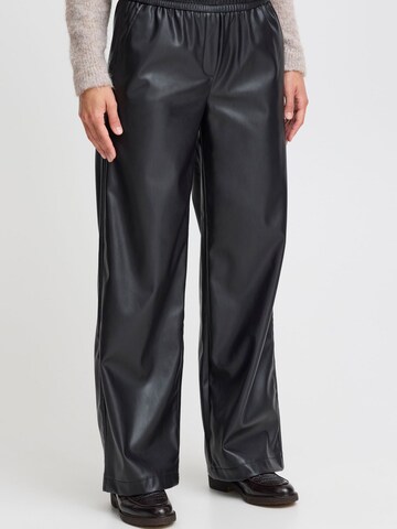 b.young - Loosefit Pantalón en negro: frente