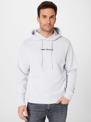 Tommy Jeans Sweatshirt 'Essential' in Grey: front