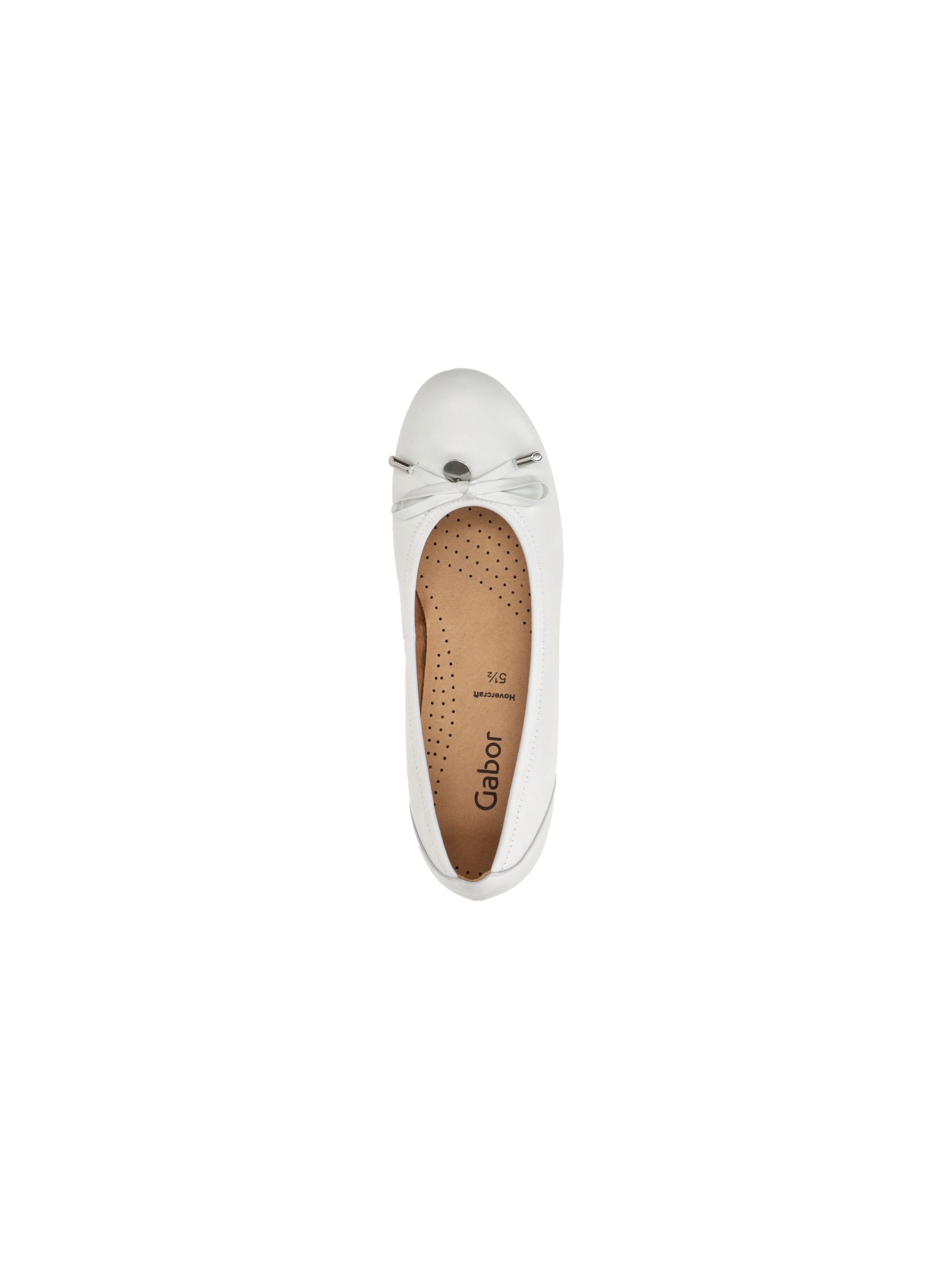 GABOR Ballet Flats in White