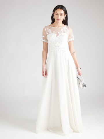 Rochie de seară de la Unique pe alb