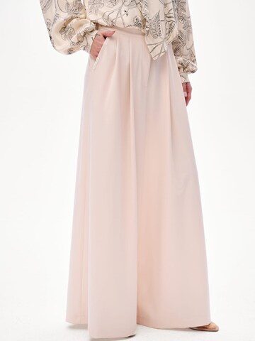Blue Shadow Regular Pants in Beige
