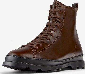 CAMPER Lace-Up Boots 'Brutus' in Red: front