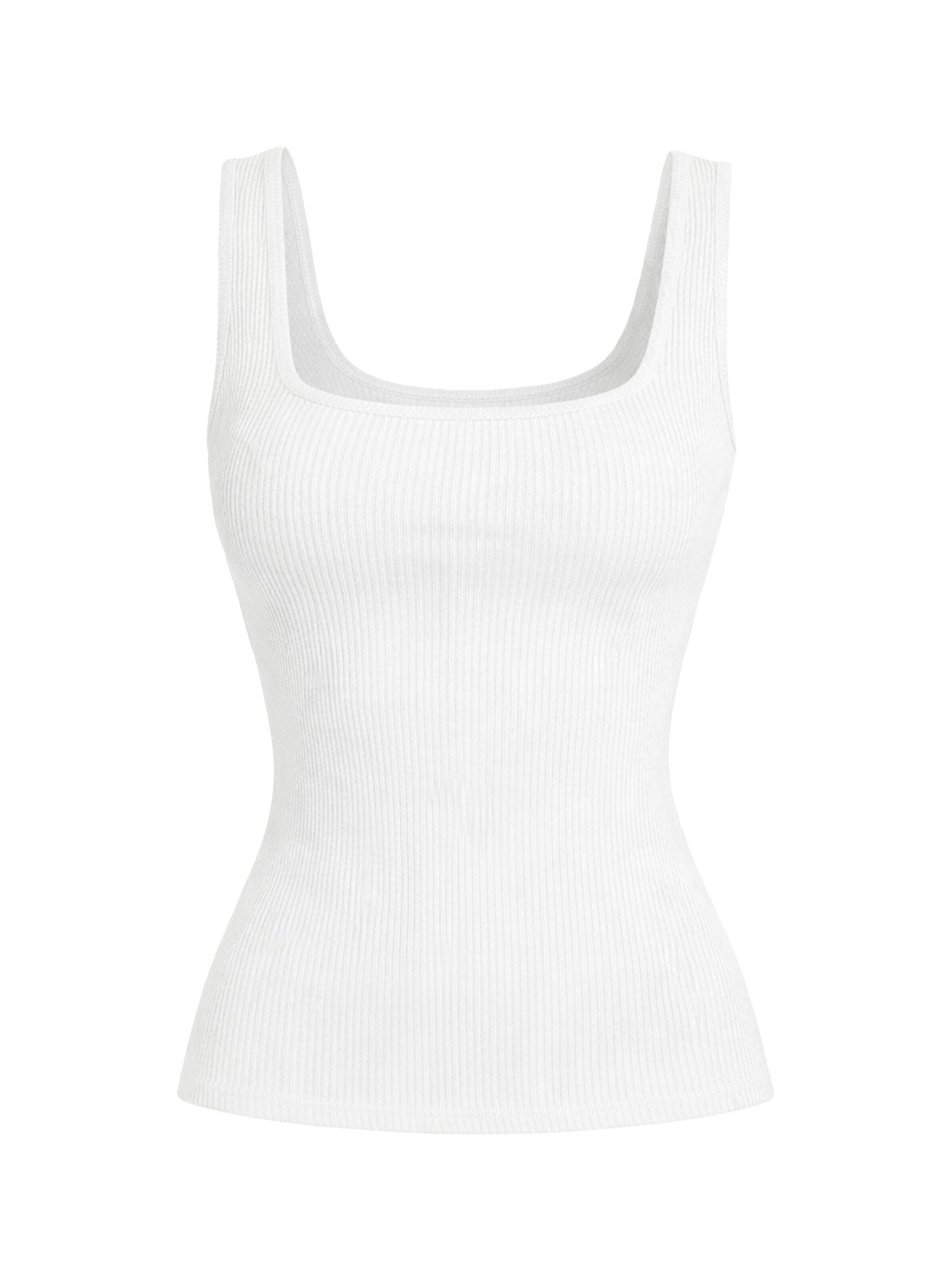 PANTHEROAR Top 'Caro Neck Sleeveless Top'‌ in Weiß: Vorderseite