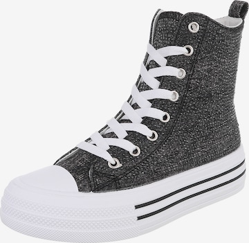 Ital-Design Sneaker in Schwarz: Vorderseite