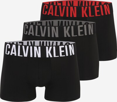 Calvin Klein Underwear Boxers 'Intense Power' en gris / rouge feu / noir / blanc, Vue avec produit