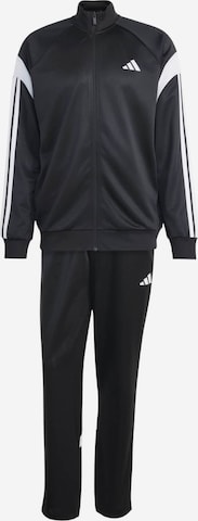 juoda ADIDAS SPORTSWEAR Treniruočių kostiumas: priekis