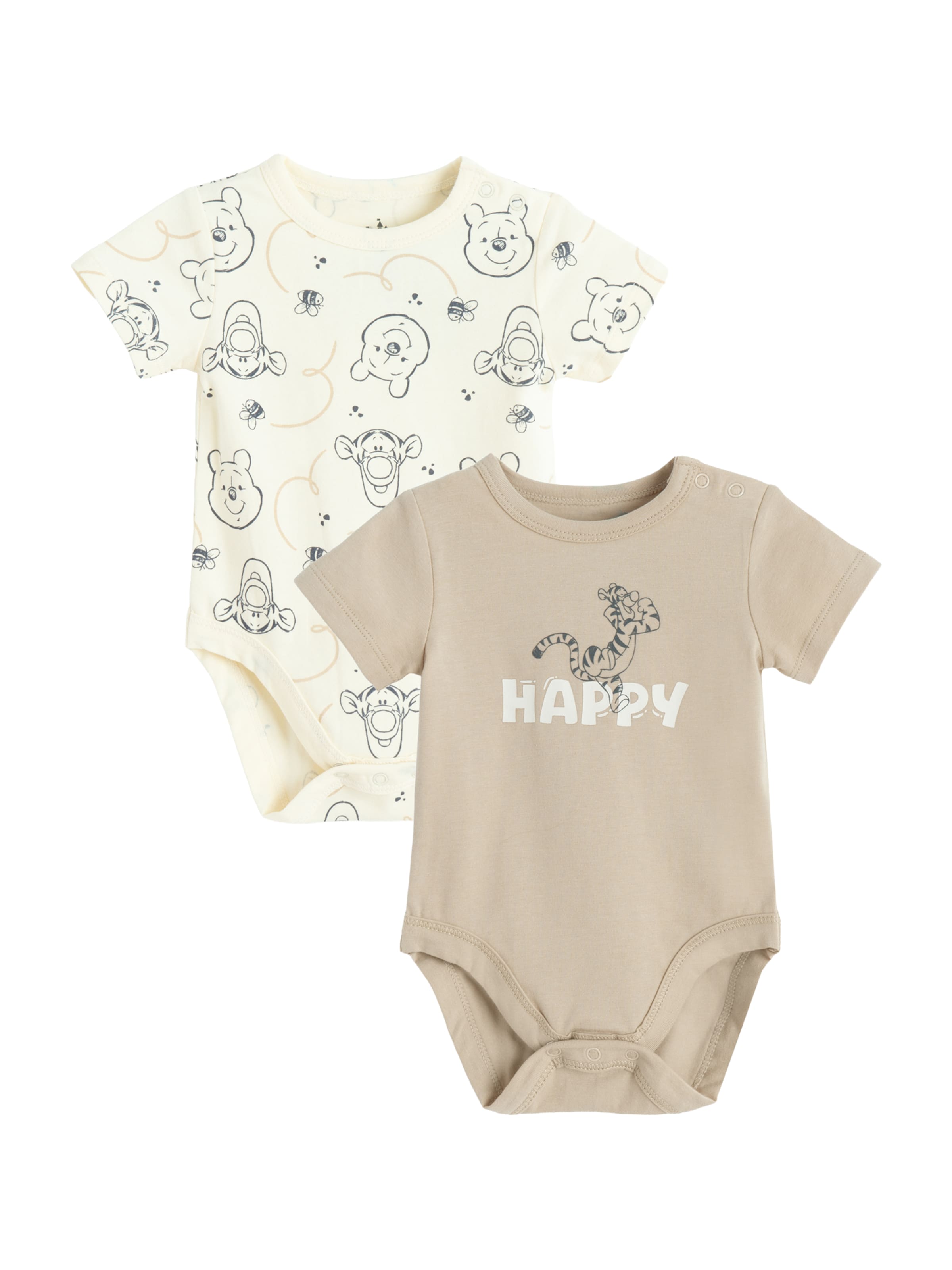 Cool Club Romper/bodysuit in Beige: front