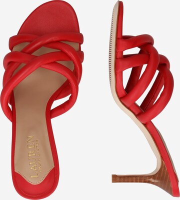 Lauren Ralph Lauren Mules 'LILIANA' in Red