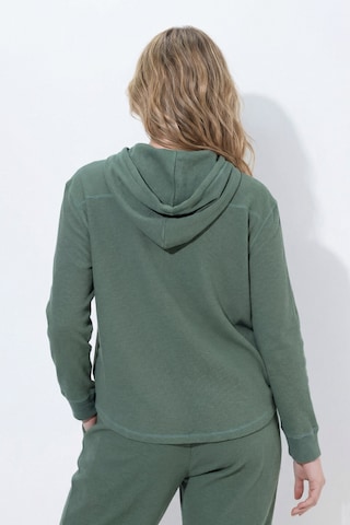 Ulla Popken Sweatjacke in Grün