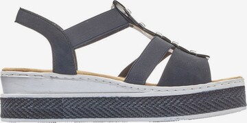 Rieker Strap Sandals in Blue