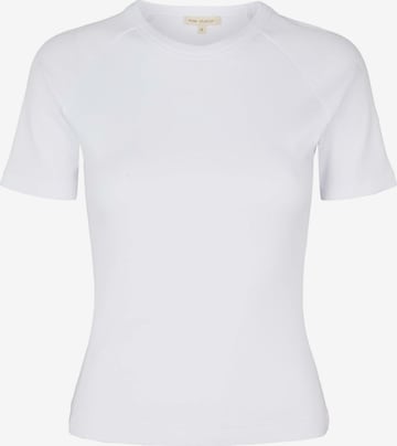 Esmé Studios Shirt 'ESBlossom SS O-neck Rib' in White: front