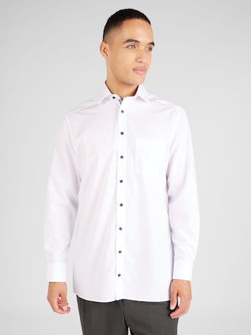 OLYMP Regular fit Риза в бяло: отпред