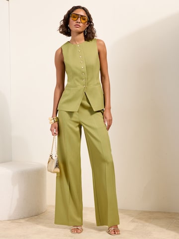 Wide Leg Pantalon à plis Friends Like These en vert