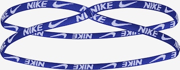 NIKE Athletic Headband in Blue: front