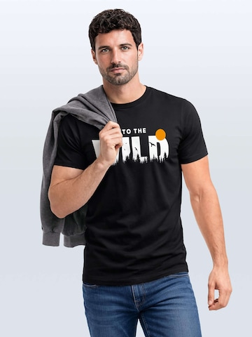 Neverless Shirt 'Into the Wild' in Black
