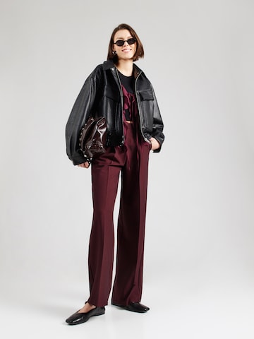 JJXX Široke hlačnice Hlače z naborki 'JXELLIS' | rdeča barva