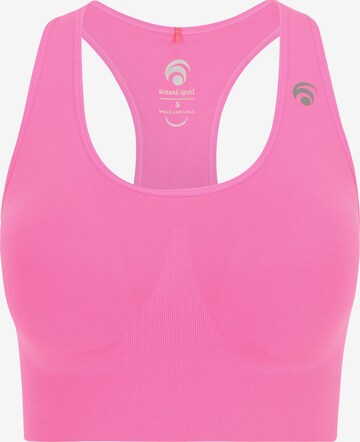 OCEANSAPART Bralette Sports Bra 'Beverly' in Pink: front