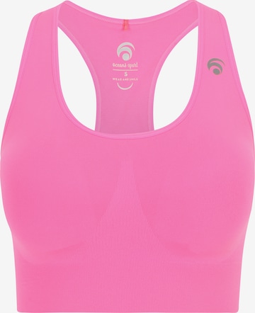 OCEANSAPART Bustier Sport bh 'Beverly' in Roze: voorkant