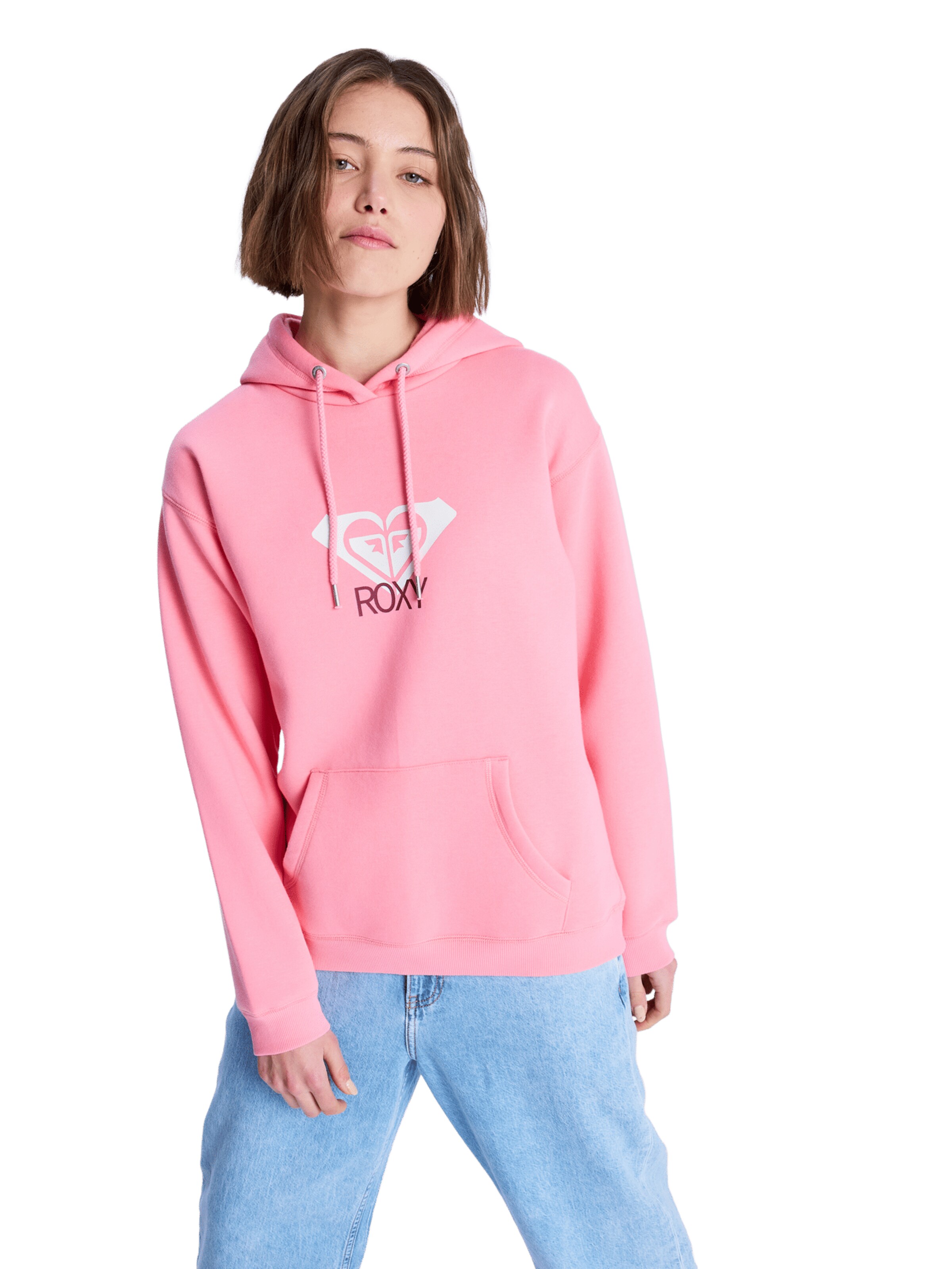 ROXY Sweatshirt 'Surf Stoked Brushed Art' in Pink: Vorderseite