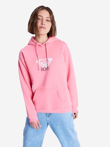ROXY Sweatshirt 'Surf Stoked Brushed Art' in Pink: Vorderseite