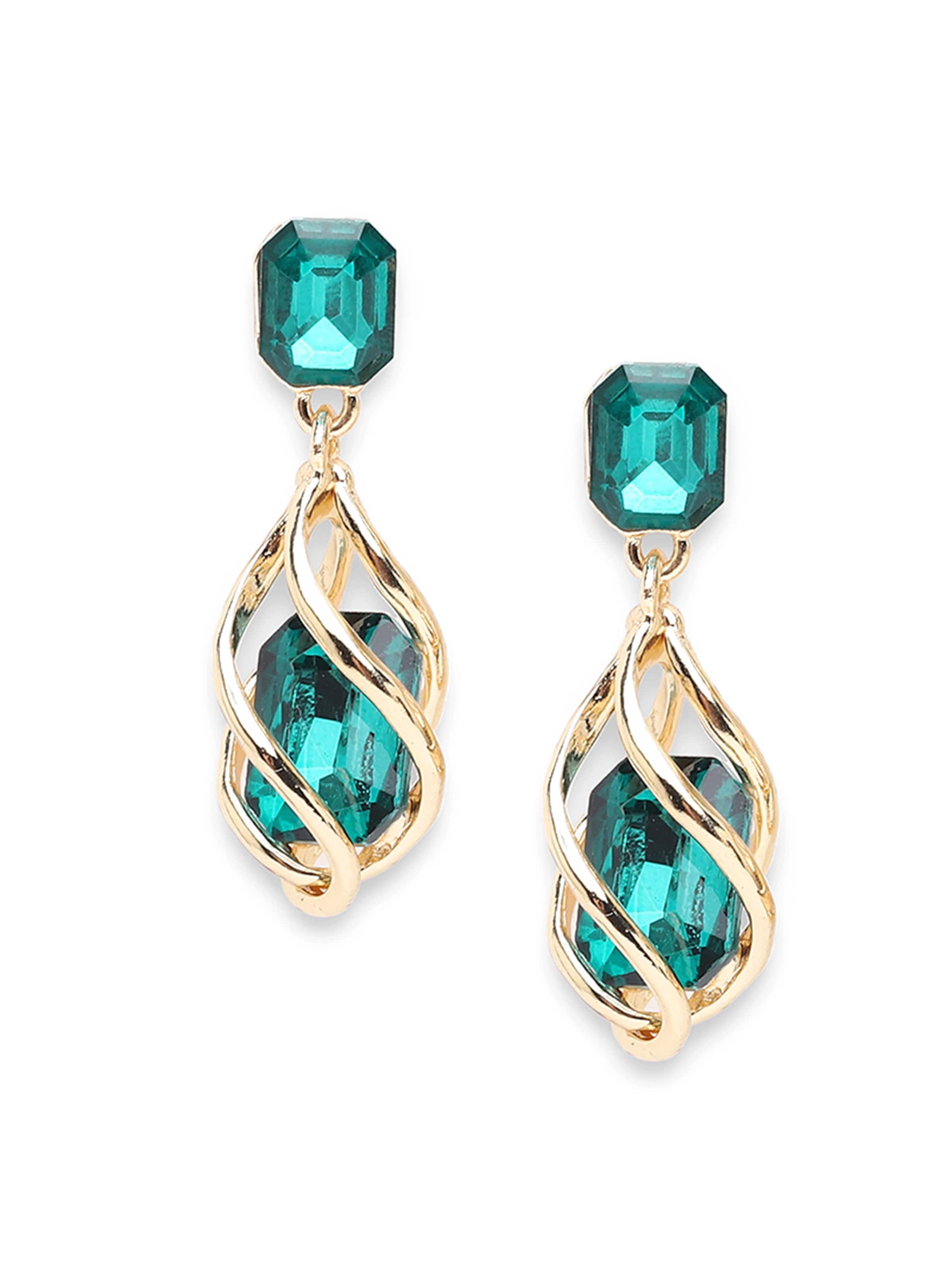 SOHI Náušnice 'Arwen' - Zlatá: predná strana