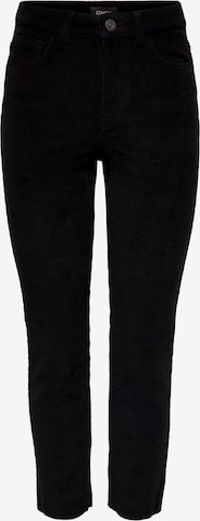 Only TallSlimfit Hlače - crna boja: prednji dio