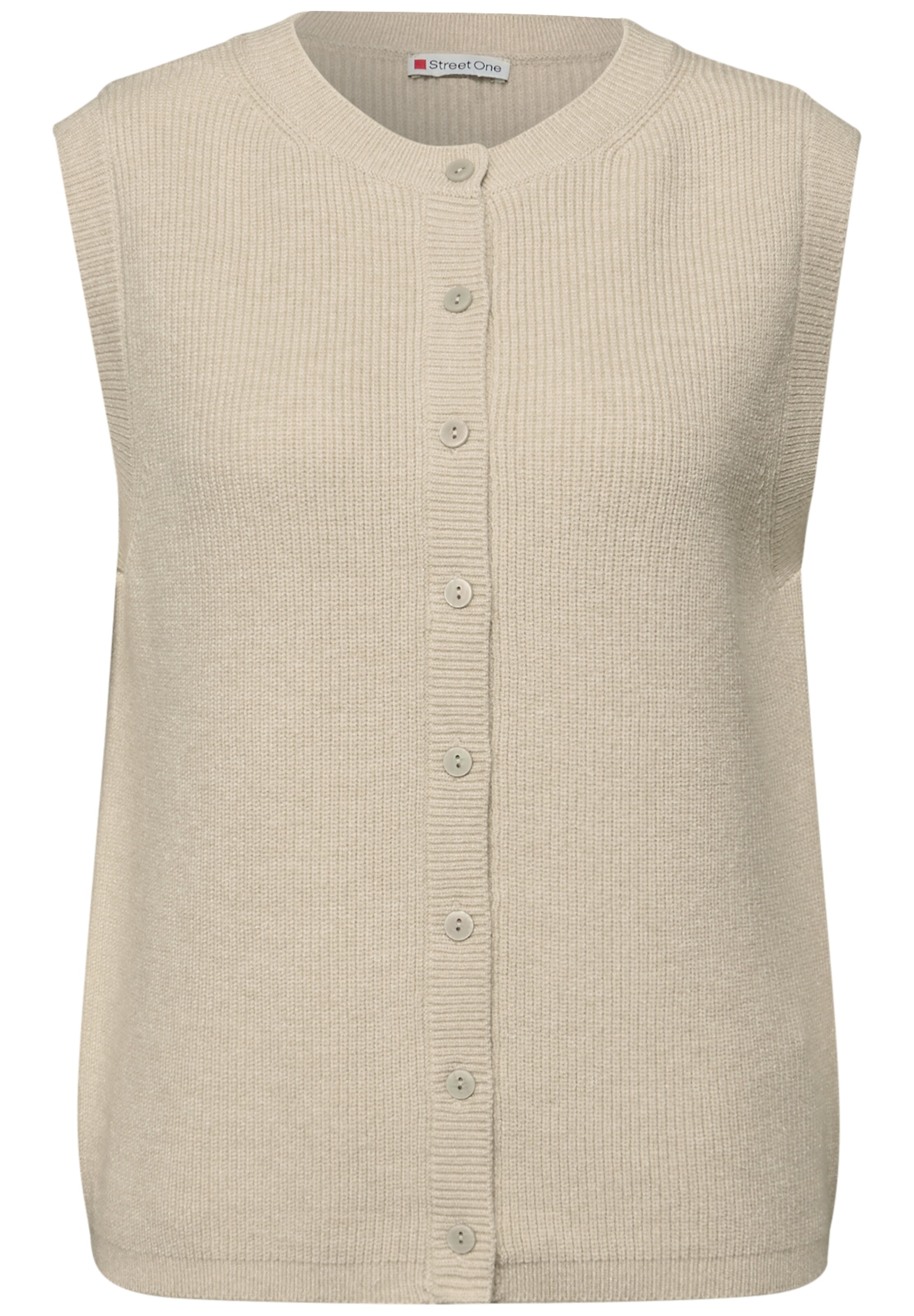 STREET ONE Knitted Vest in Beige, Item view
