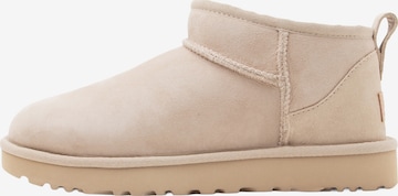 Botine 'CLASSIC ULTRA MINI' de la UGG pe bej: față