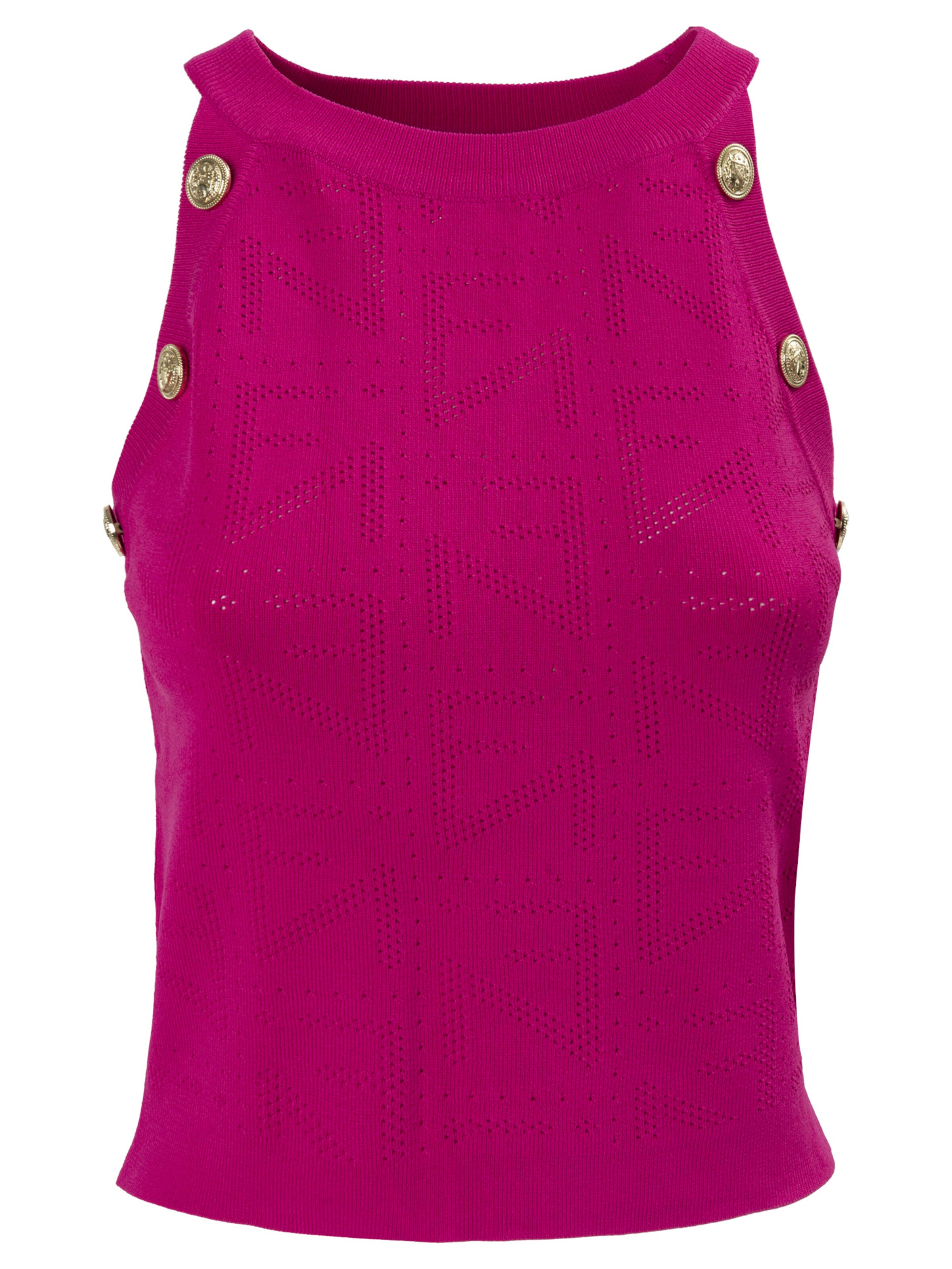 Influencer Knitted top in Pink: front