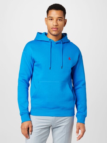 JACK & JONES Sweatshirt 'Star Roof' in Blau: predná strana