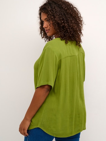 KAFFE CURVE Shirt 'Ami' in Green