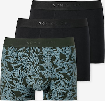 SCHIESSER Boxer shorts in Green: front