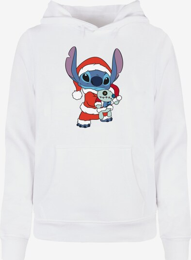 ABSOLUTE CULT Sweatshirt 'Lilo And Stitch - Christmas' in hellblau / lavendel / blutrot / weiß, Produktansicht