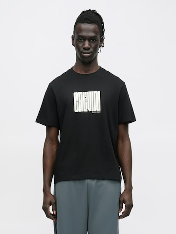 Calvin KleinMajica - crna boja: prednji dio