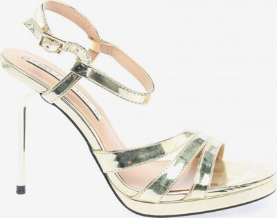 ZARA Riemchen-Sandaletten in 38 in gold, Produktansicht