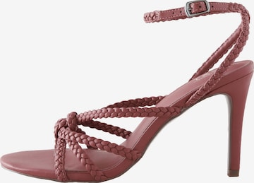 Next Remmisandaalit värissä vaaleanpunainen: etupuoli