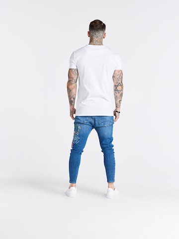 SikSilk Тениска в бяло