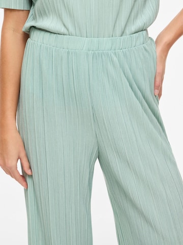 VILA Wide leg Broek 'VIPlisa' in Blauw