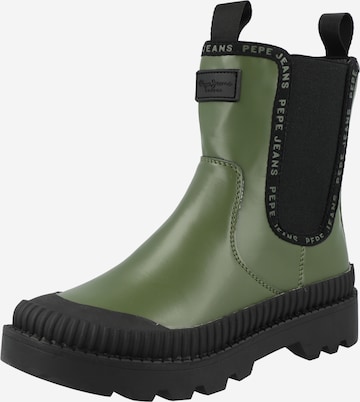Pepe Jeans Chelsea boty – zelená: přední strana
