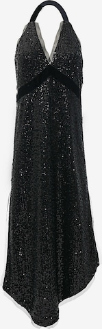 MONOSUIT Cocktail Dress 'PAILLETTES' in Black: front