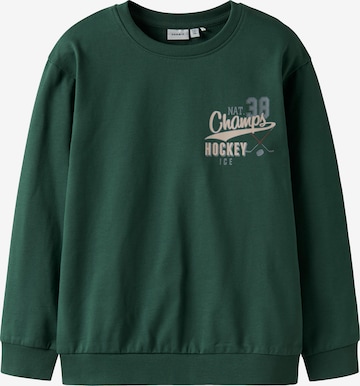NAME IT Collegepaita 'NKMSAUL' värissä vihreä: etupuoli