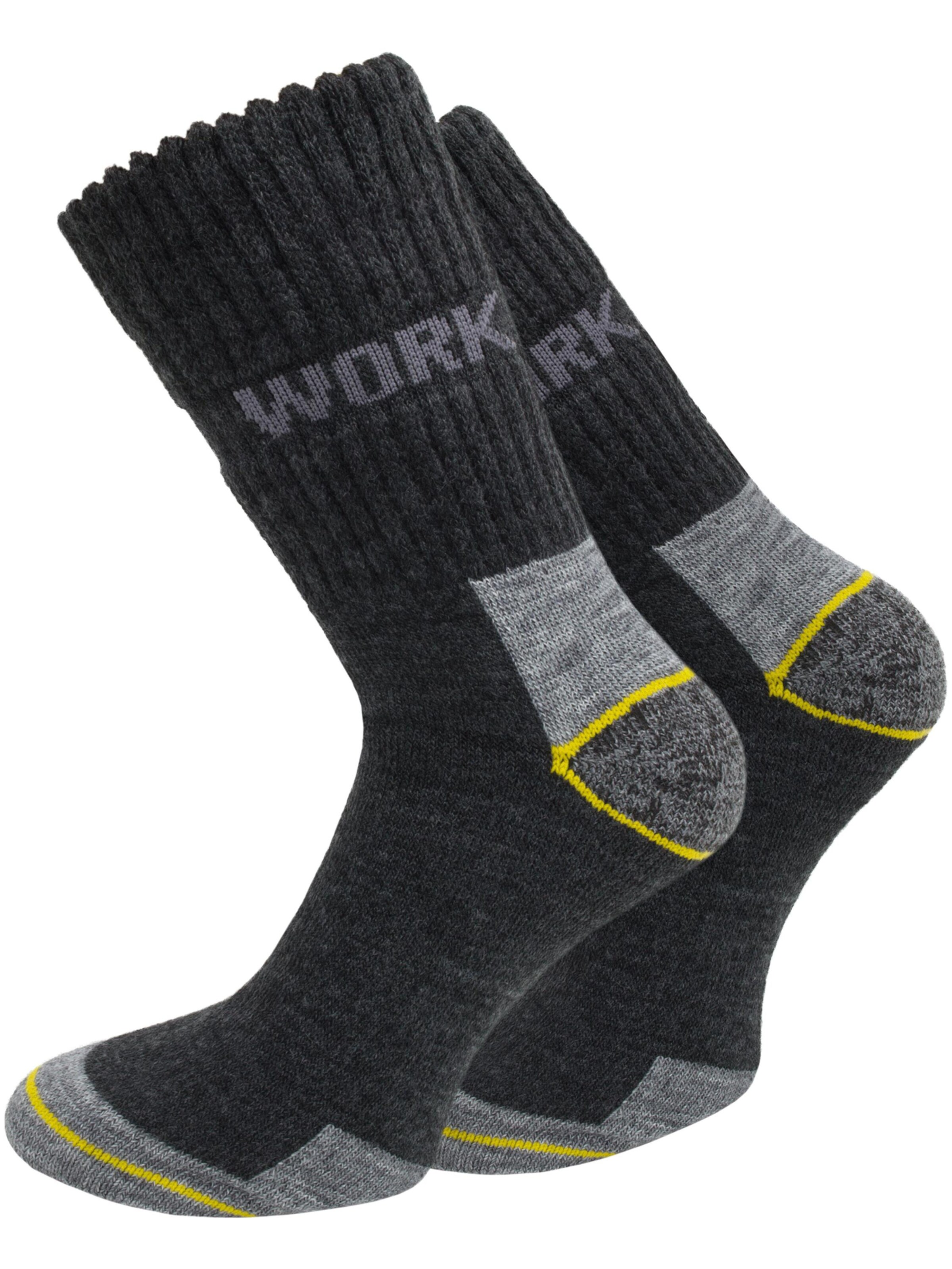normani Socken 'Work Wool' in Schwarz