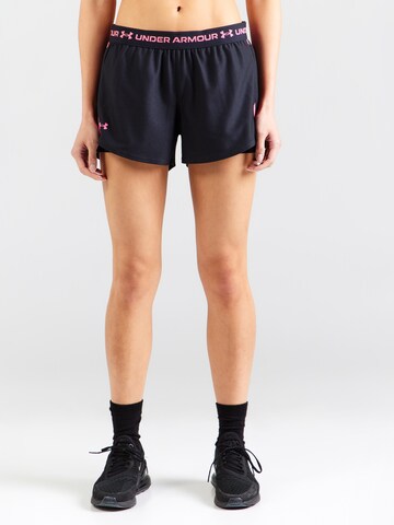 UNDER ARMOUR Regular Sportbroek 'Play Up' in Zwart: voorkant